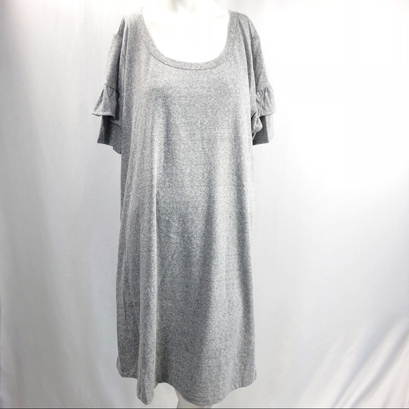 Isabelle Maternity Knit Ruffle Sleeve Dress New - Picture 2 of 8